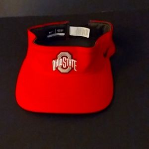 Ohio State visor Dry fit.. velcro
